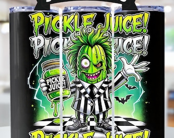 Pickle Tumbler Wrap Pickled Sublimation, Funny Pickle PNG 20oz Tumbler Design, Pickle Lovers PNG Tumbler, Jack Skellington Tumbler, Dill PNG
