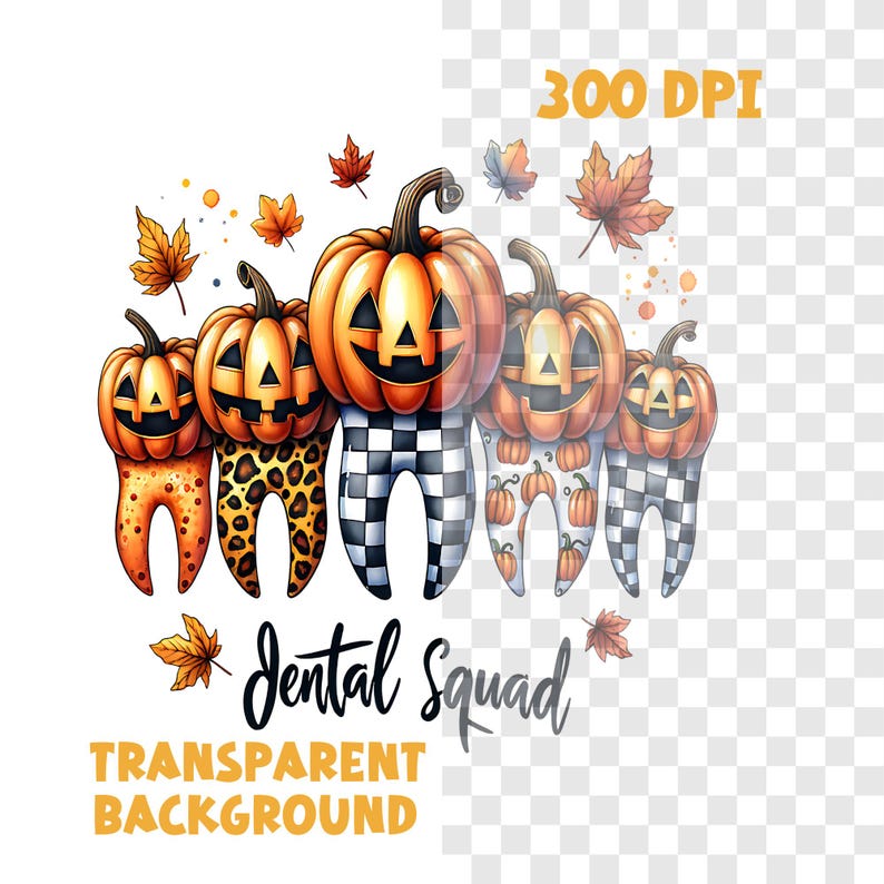 Dentist Thanksgiving PNG, Fall Dental Teeth PNG, Dental Assistant PNG