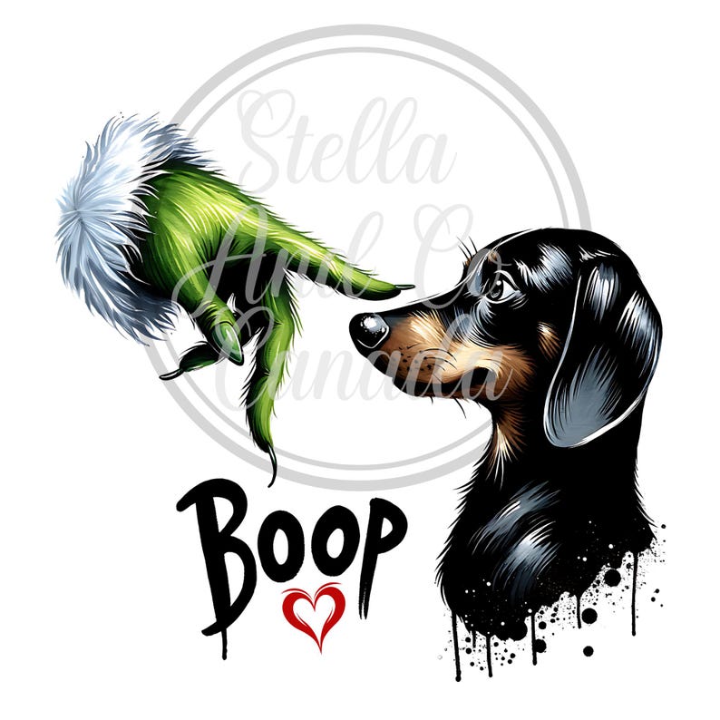 Funny Christmas Dog PNG, Bond Hand PNG, Boop Christmas Sublimation PNG