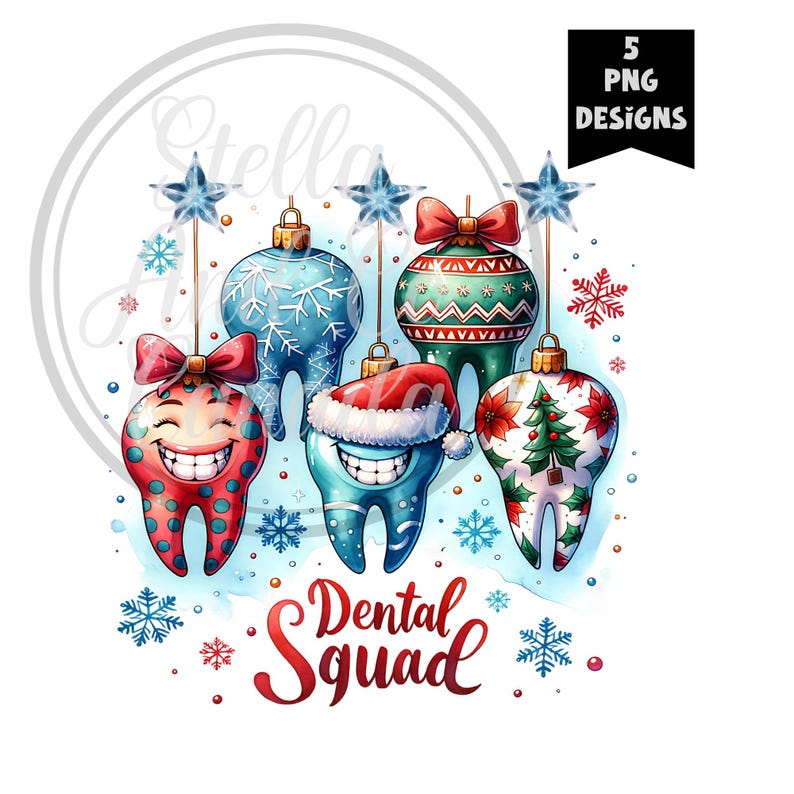Dentist Christmas PNG, Dental Teeth PNG, Dental Assistant PNG, Dental