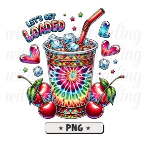 Vamos carregar chá PNG Design de sublimação, Love Tea Junkie Clipart, Get Loaded Tea PNG, Summer PNG, Loaded Tea Png, Download digital