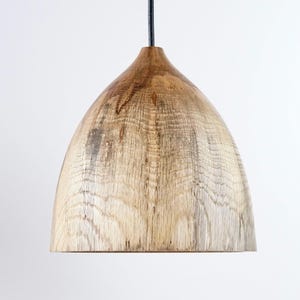 Wooden pendant lights, kitchen island lighting, solid wood light, handcrafted wooden lamp image 1