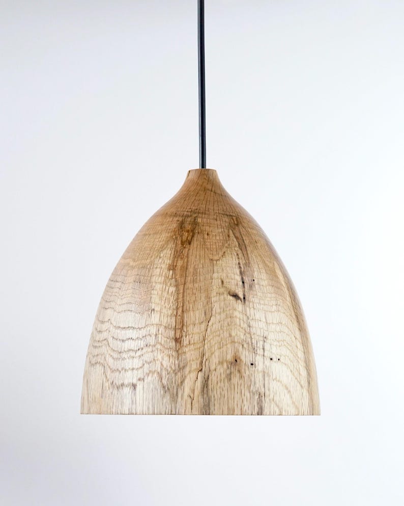 Wooden pendant lights, kitchen island lighting, solid wood light, handcrafted wooden lamp image 5