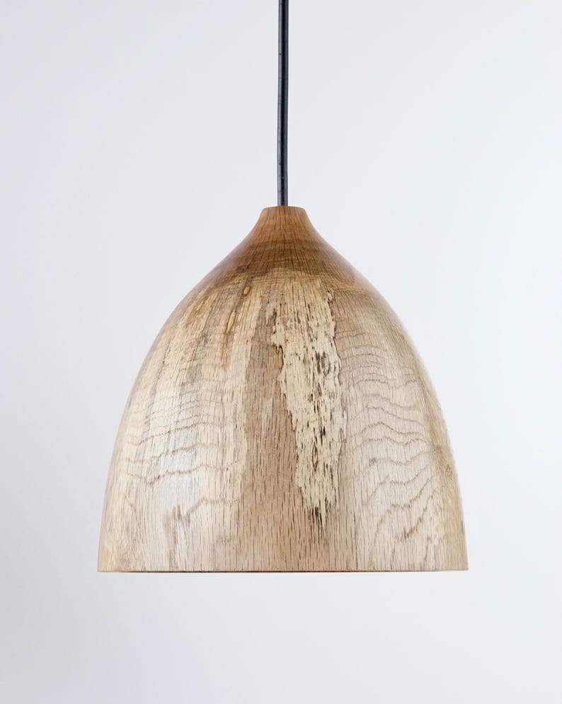 Wooden pendant lights, kitchen island lighting, solid wood light, handcrafted wooden lamp image 11