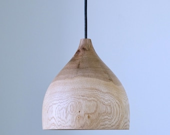 Handmade wooden pendant light, Rustic Scandinavian Ceiling Lamp, Farmhouse Chandelier