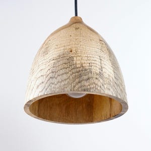 Wooden pendant lights, kitchen island lighting, solid wood light, handcrafted wooden lamp image 8