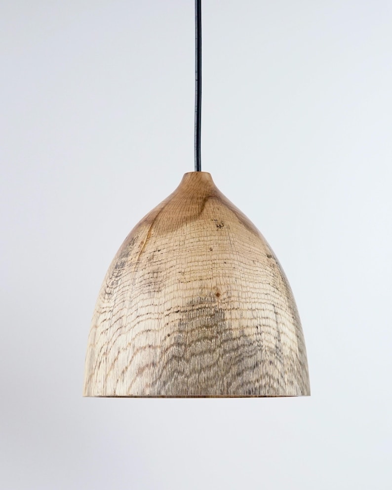 Wooden pendant lights, kitchen island lighting, solid wood light, handcrafted wooden lamp image 3