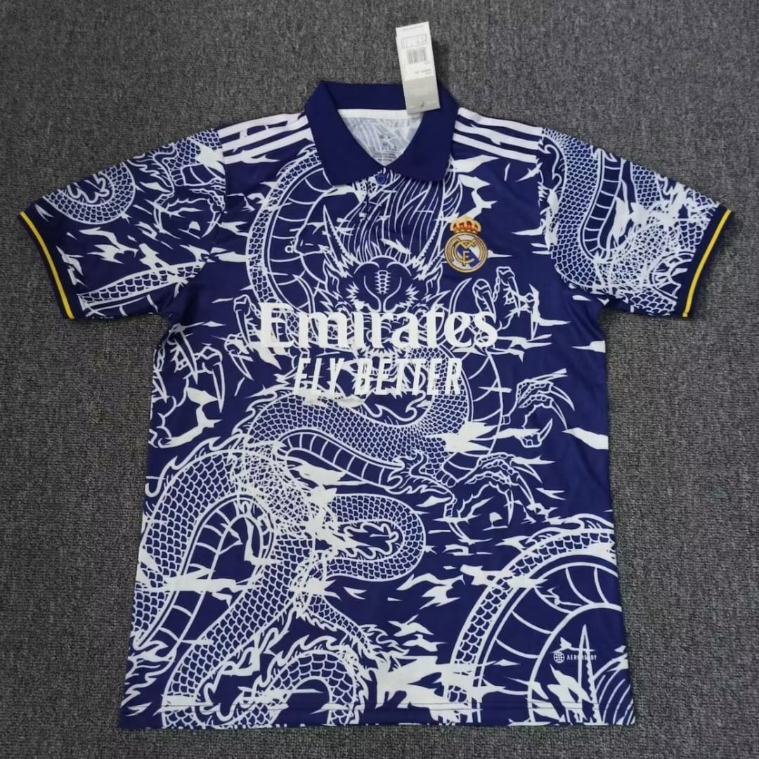 Maillot Real Madrid Dragon Edition Maillot Real Madrid Etsy France