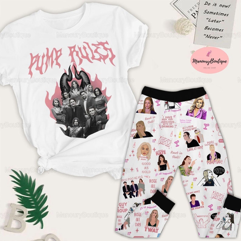 Vanderpump Rules Pajamas Set Pump Rules Band Tshirt Etsy