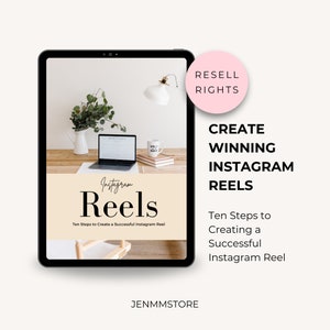 Guide: Ten Steps to Successful Instagram Reels, Resell Rights, Customizable, Rebrandable, Instagram Followers, digital products best seller