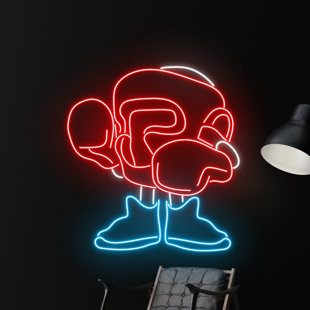 Custom Boxing Neon Sign, Boxing Arena Decor Led Light, Boxing Neon