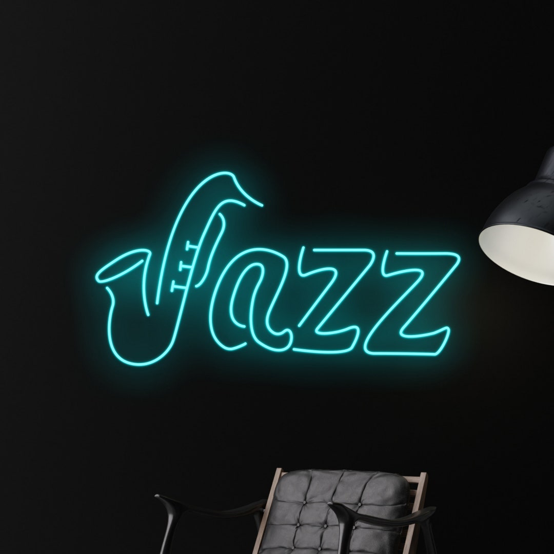 Saxophone Jazz Neon Sign Custom Jazz Neon Light Saxophone Etsy