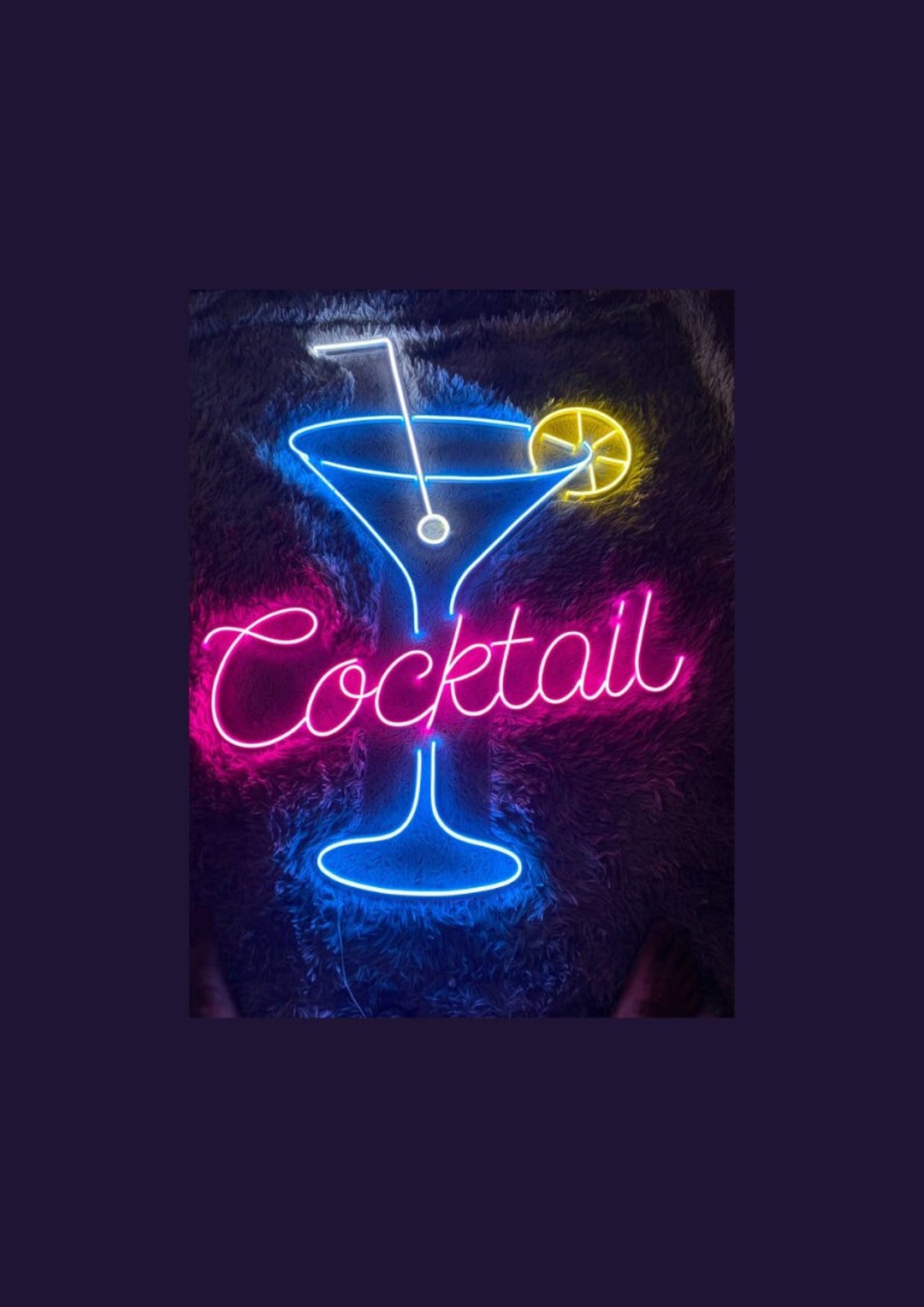 Custom Cocktails Neon Sign Cocktails Neon Light Cocktails Etsy UK
