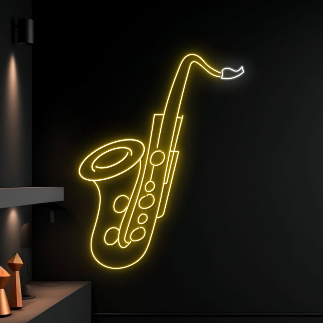 Saxophone Neon Sign Custom Saxophone Neon Light Saxophone - Etsy UK