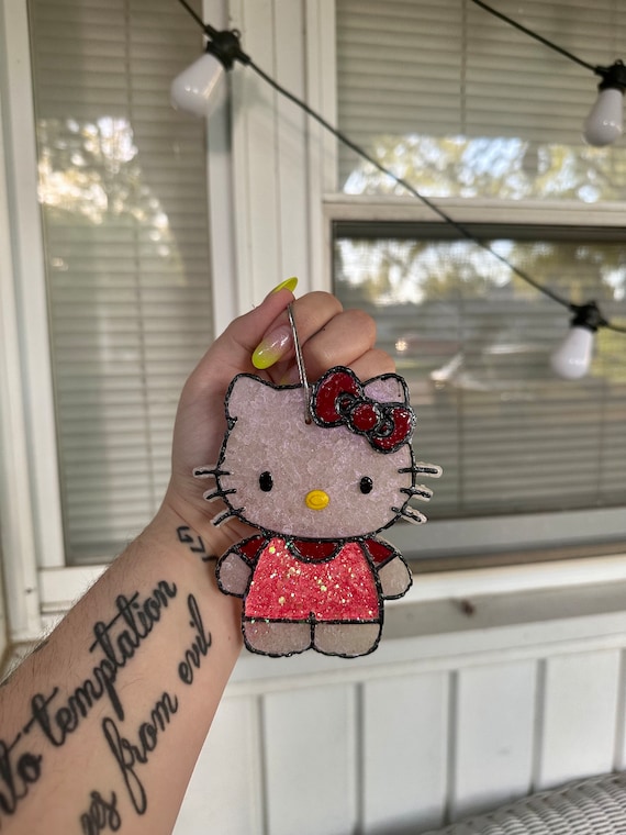 Hello Kitty Car Freshie | Glitter Hello Kitty Car Freshy | Freshie | Freshy