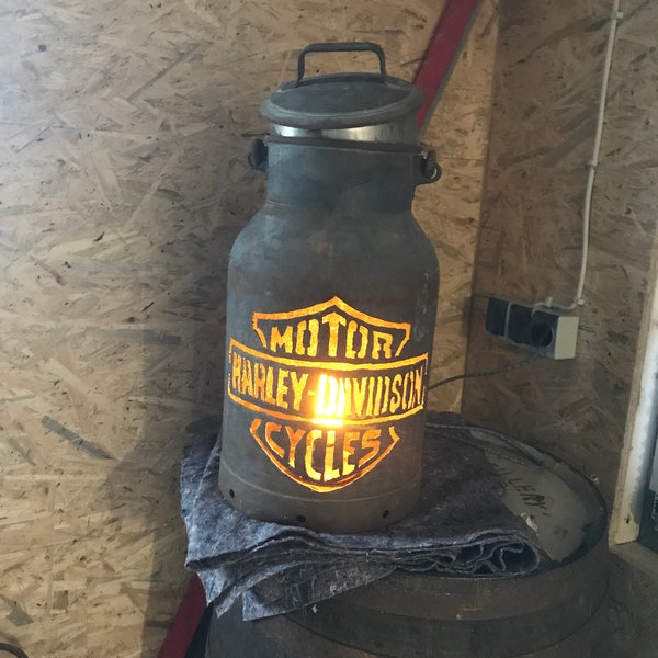 Milchkannen-Lampe Harley Davidson