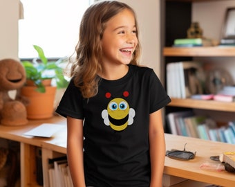 Crytas Buzzy Bee T Shirt, Colourful Cute Cartoon Animals, Funny T shirt, Shirts for kids, Animal T shirt, Cartoon T shirt, Gift for kids