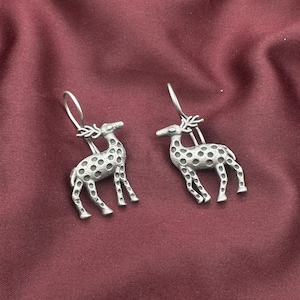 Deer Indian oxidised bugadi earring Animal earring tribal ethnic antique gift for her mother day special gift anniversary gift birthday gift