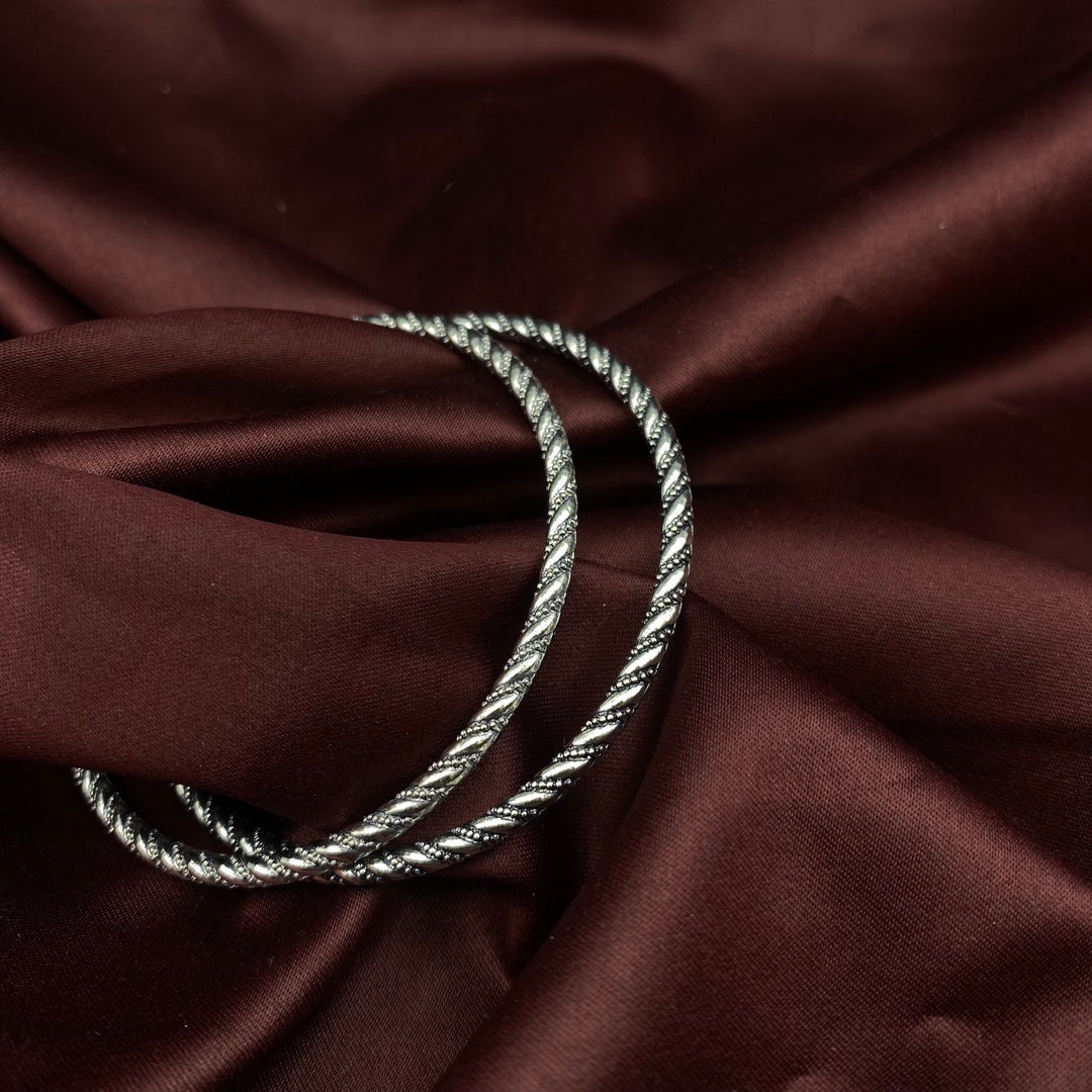 アクセサリー Harpo 2 Twists Bangle - Silver DIEZI 3 Styles Vintage Hip Hop Metal Cuff Bangles Punk Gold