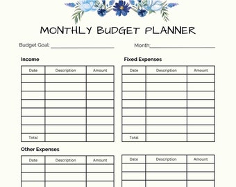 Monthly Budget