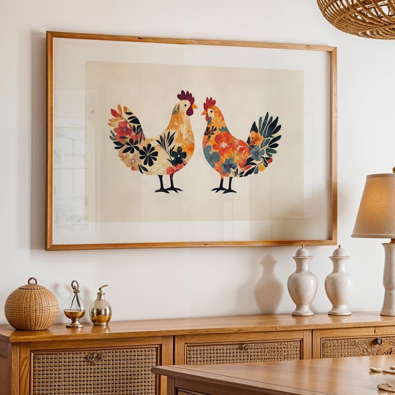 Chicken Poster - Etsy
