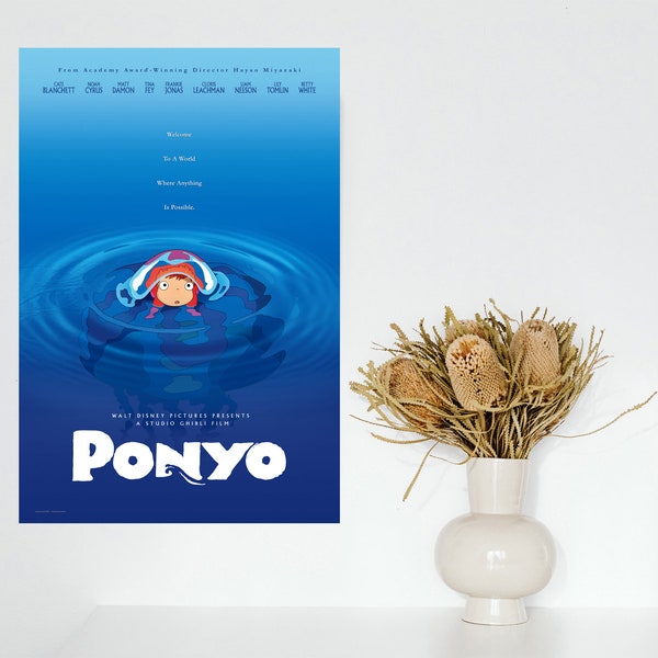 Ponyo: Behind the Microphone - The Voices of Ponyo Movie Poster 2023 Movie / Poster Gift / Bedroom Dormitory Wall Decoration