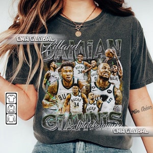 Printed Damian Lillard Giannis Antetokounmpo Basketball Jersey