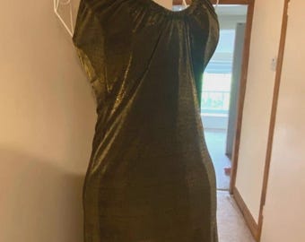 Vestido de noche/vestido de fiesta dorado estilo Hollywood Glamour de Kate Moss - Topshop Y2K