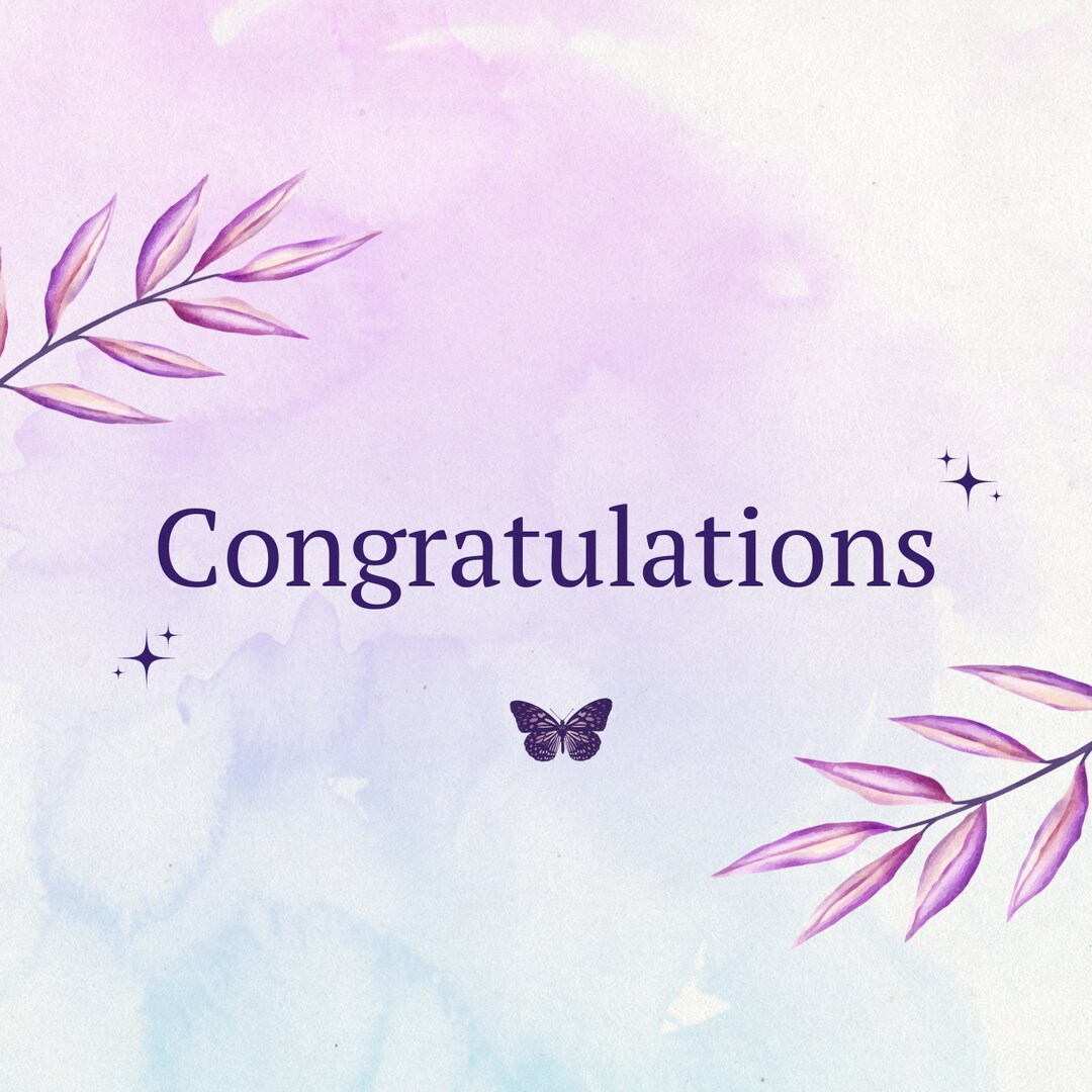 Printable Congratulation Card - Etsy