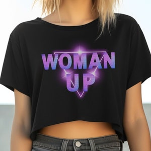 T-shirt haut court femme, chemise d&#39;autonomisation des femmes, chemise féministe, chemise d&#39;autonomisation, chemise de motivation, cadeau pour elle, cadeau pour femme