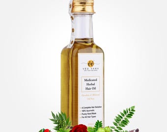 Vedvama medicinale kruidenhaarolie: voor beschadigd en dunner wordend haar (100 ml, verpakking van 2)