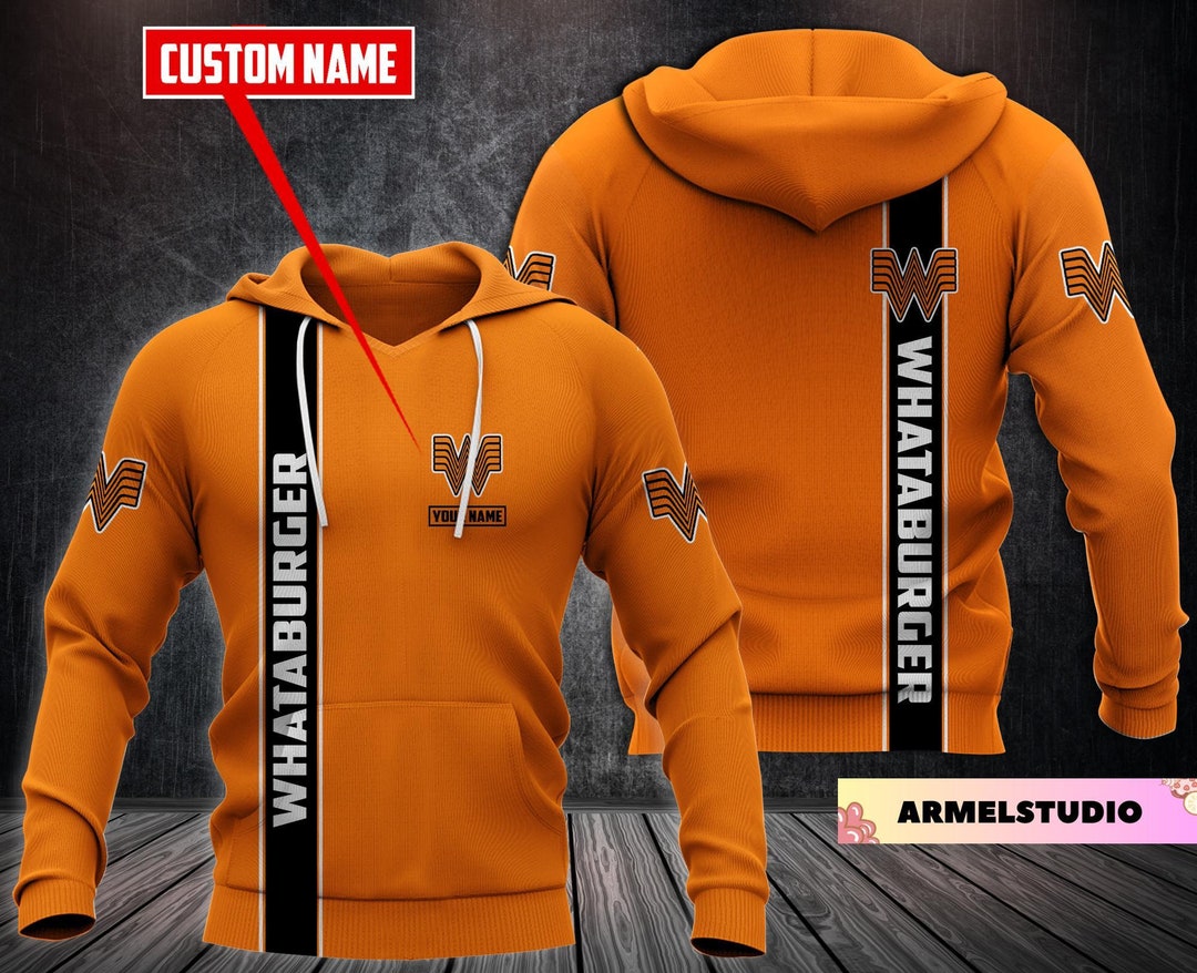 Christmas Gift Personalized Whataburger Logo Hoodie Etsy
