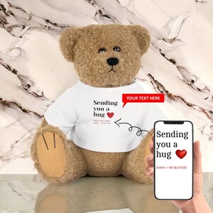 Personalized Teddy Bear Gifts For Valentines, Custom Toy For Anniversary, Personalized Plush Toy For Toddler, Custom Teddy Bear Toy For Kids