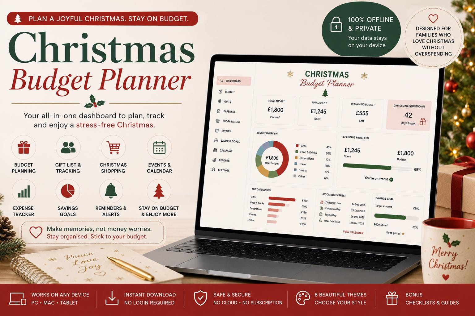 Christmas Budget Planner — screenshot preview
