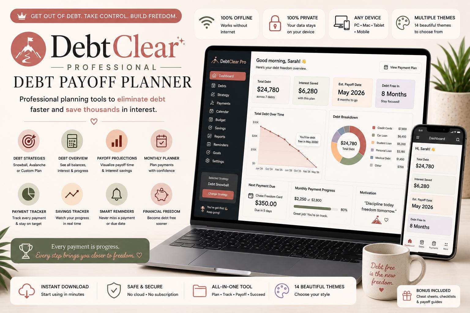 Debt Payoff Calculator — screenshot preview