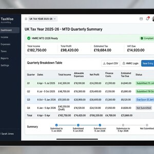 UK Landlord Rental Tracker | Property Income Expense Dashboard | Tenant & Maintenance Manager | HMRC MTD Ready image 6