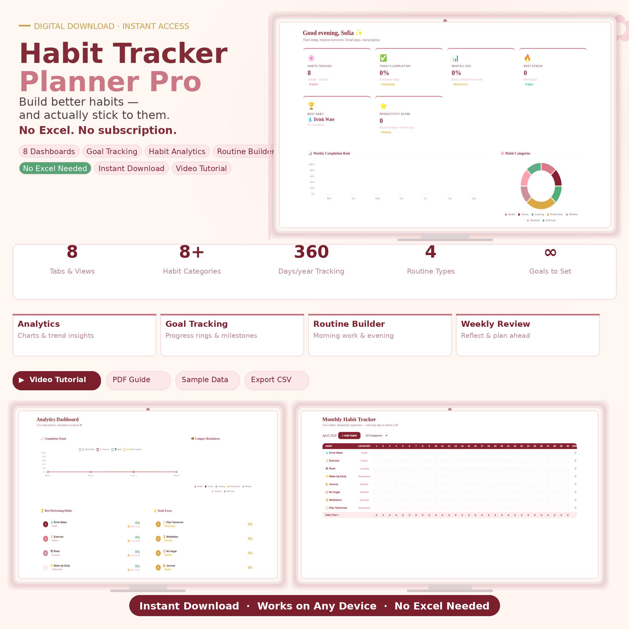 Habit Tracker Planner Pro — screenshot preview