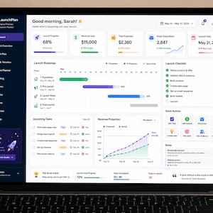 Digital Product Launch Planner App | Etsy SEO Keyword Research, Title Builder (HTML Download) image 1