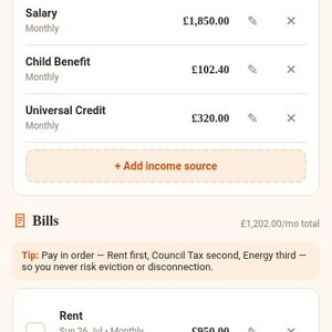 Single Parent Planner | Bill Organizer, Meal & Chore Manager (Offline HTML Tool) image 10
