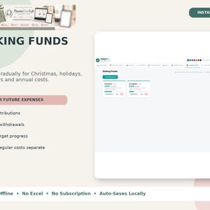 Personal Finance Dashboard, Budget Planner App, Offline HTML Tracker image 10