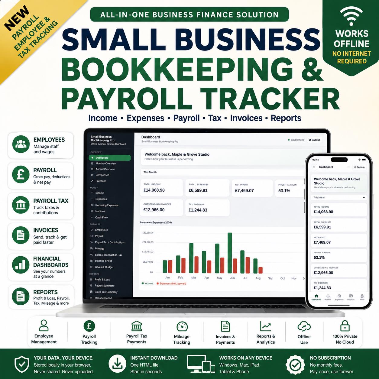 Small Business Bookkeeping & Payroll — screenshot preview