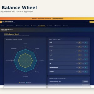 90-Day Goal Planner Web App | SMART Goals, Habit Tracker (Digital Download) image 9