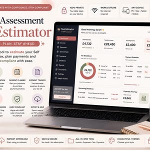 英国自己申告税額計算ツール｜個人事業主・フリーランサー向けオフラインHTMLアプリ｜Excel不要、ログイン不要｜HMRC税額見積もりツール