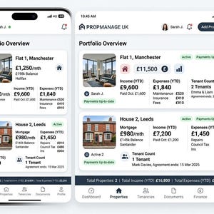 UK Landlord Rental Tracker | Property Income Expense Dashboard | Tenant & Maintenance Manager | HMRC MTD Ready image 3