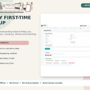 Personal Finance Dashboard, Budget Planner App, Offline HTML Tracker image 18
