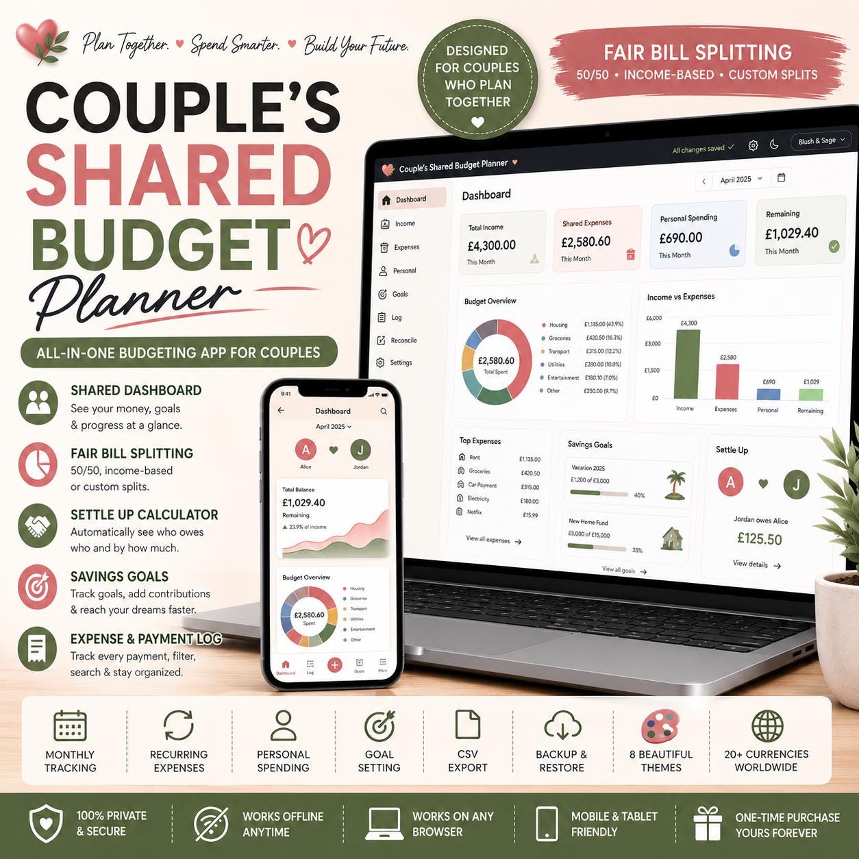Couples Budget Planner — screenshot preview