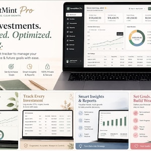 Freelancer Finance Bundle | Bookkeeping, Invoicing & Investment Tracker Templates | Self Employed Spreadsheet Toolkit, Digital Download image 1