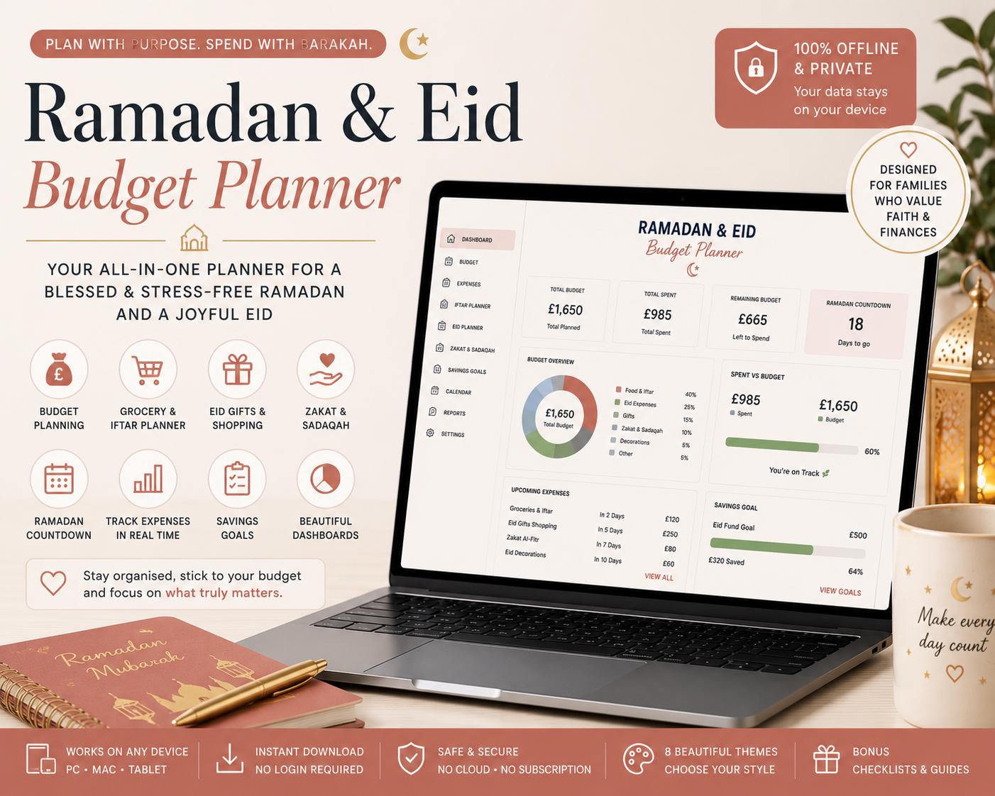 Ramadan & Eid Budget Planner — screenshot preview