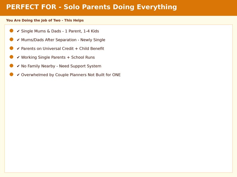Single Parent Planner | Bill Organizer, Meal & Chore Manager (Offline HTML Tool) image 18