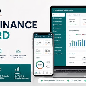 Personal Finance Dashboard, Budget Planner App, Offline HTML Tracker